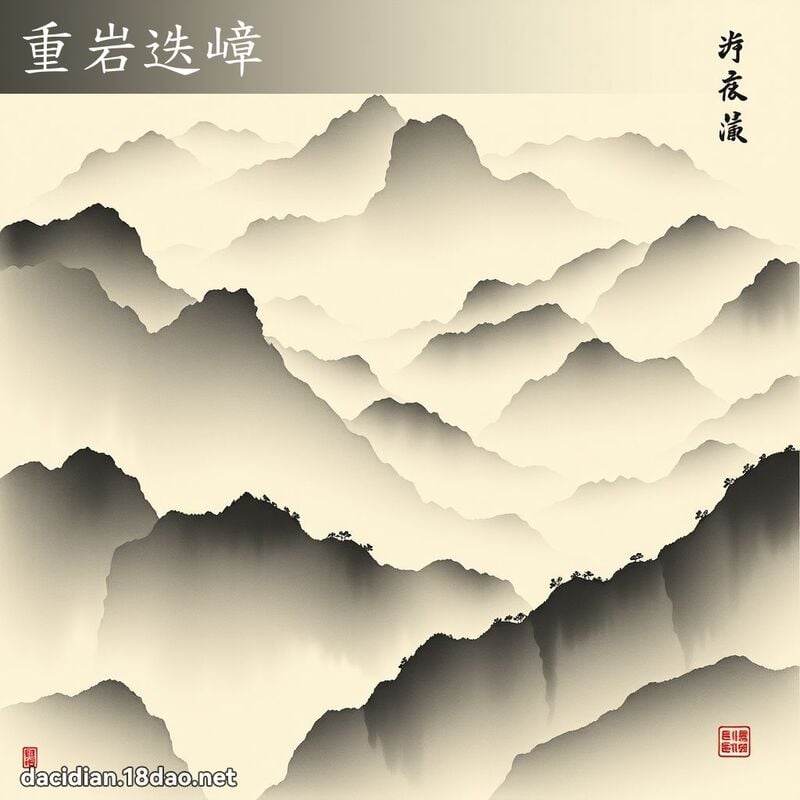 重岩迭嶂 配图