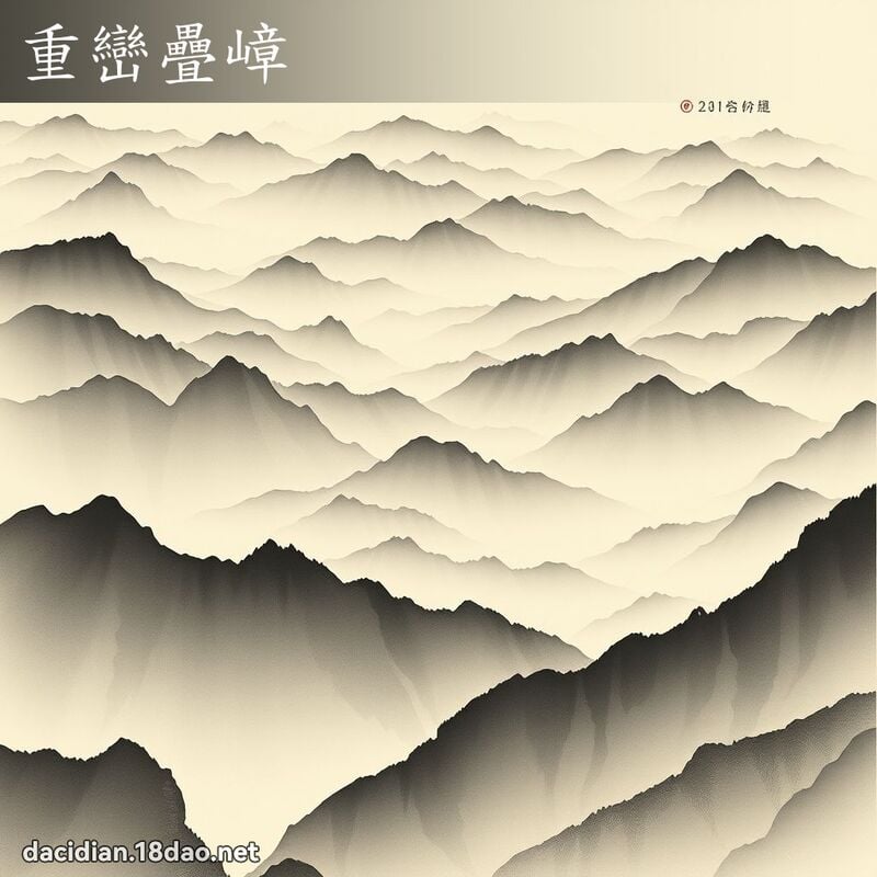 重巒疊嶂 配图