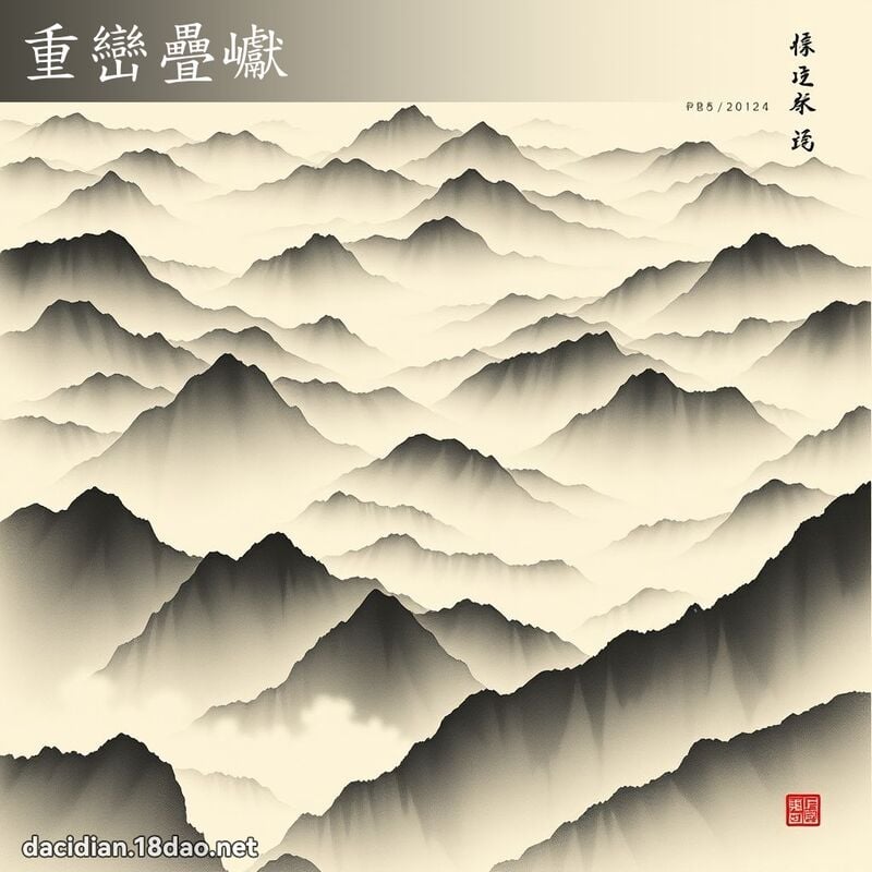 重巒疊巘 配图