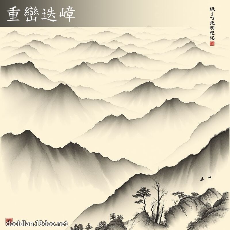 重巒迭嶂 配图