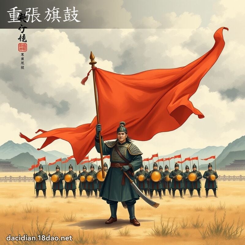 重張旗鼓 配图