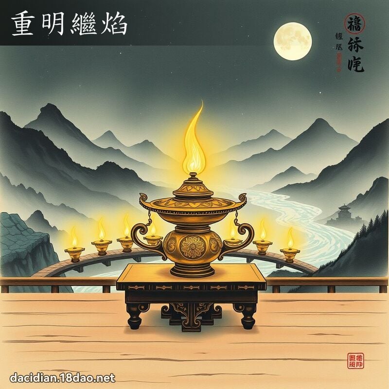 重明繼焰 配图
