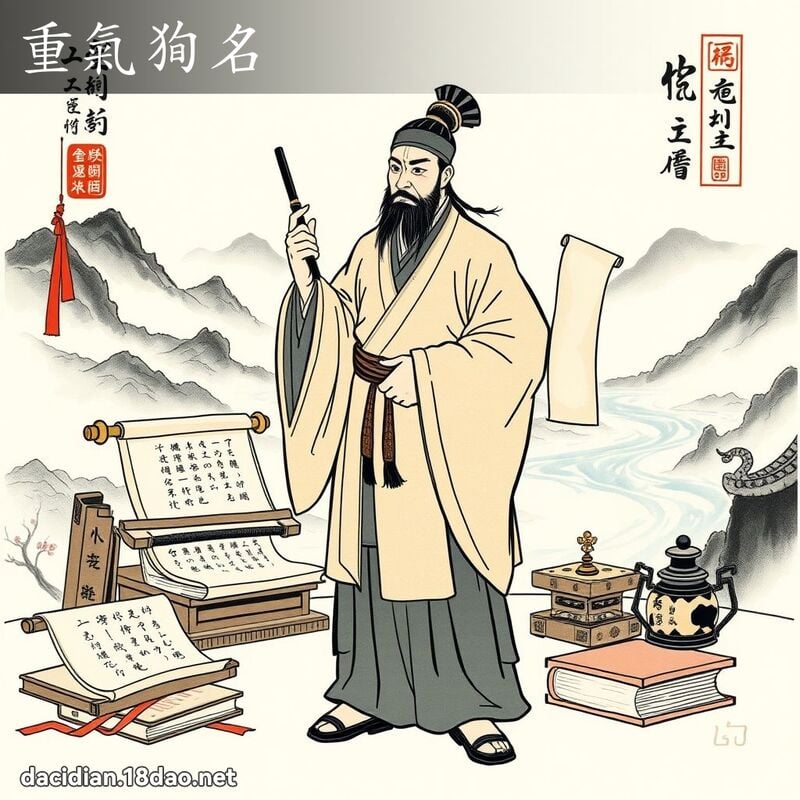 重氣狥名 配图