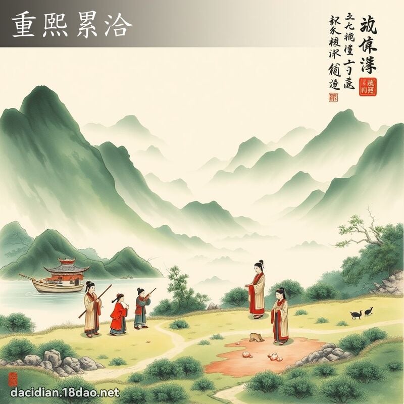 重熙累洽 配图