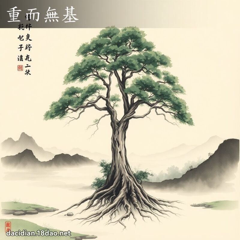 重而無基 配图