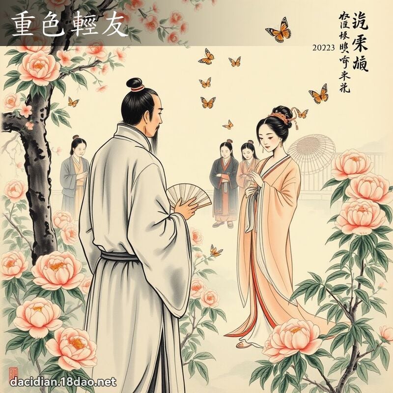 重色輕友 配图