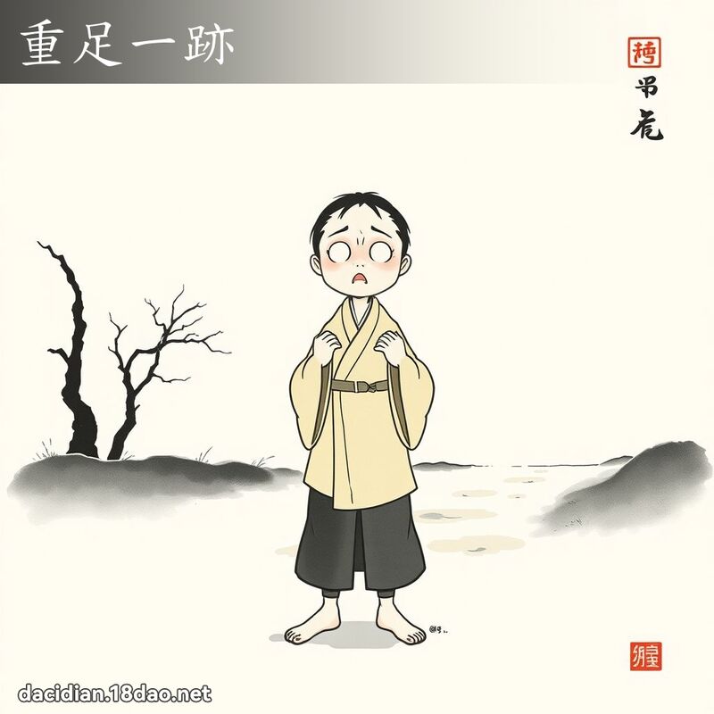 重足一跡 配图