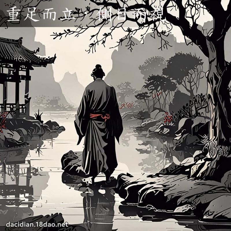 重足而立,側目而視 配图