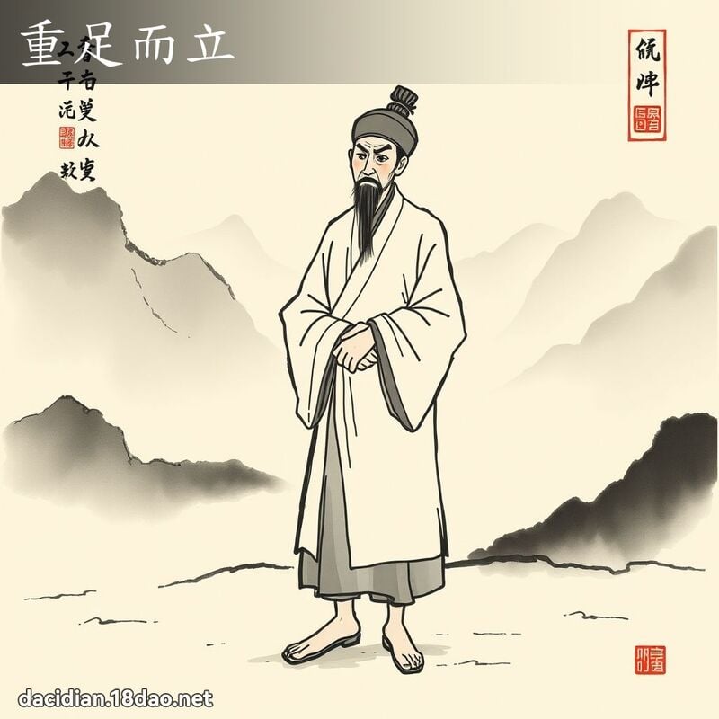重足而立 配图