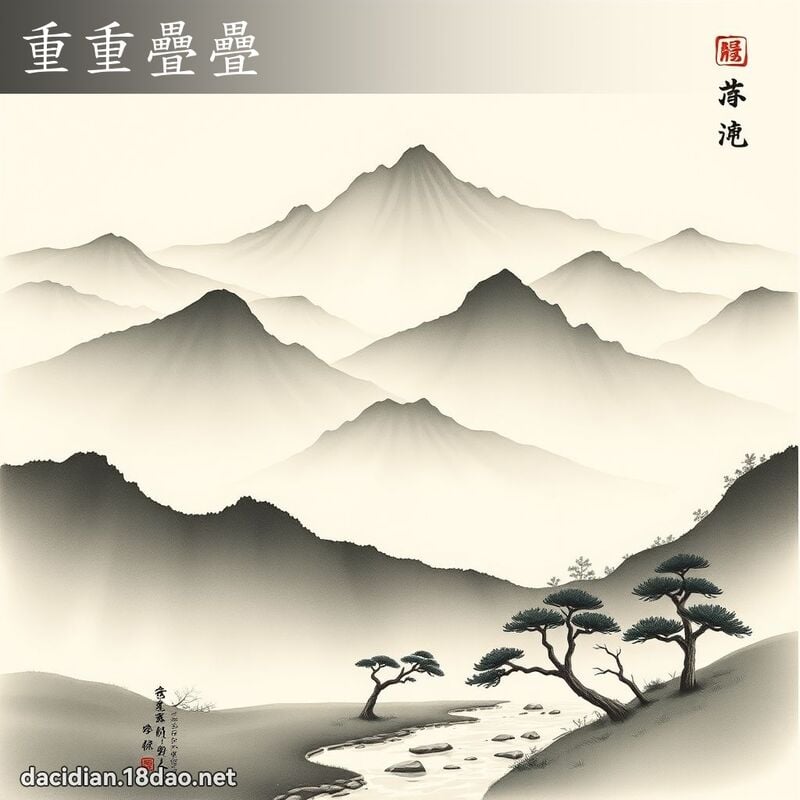 重重疊疊 配图