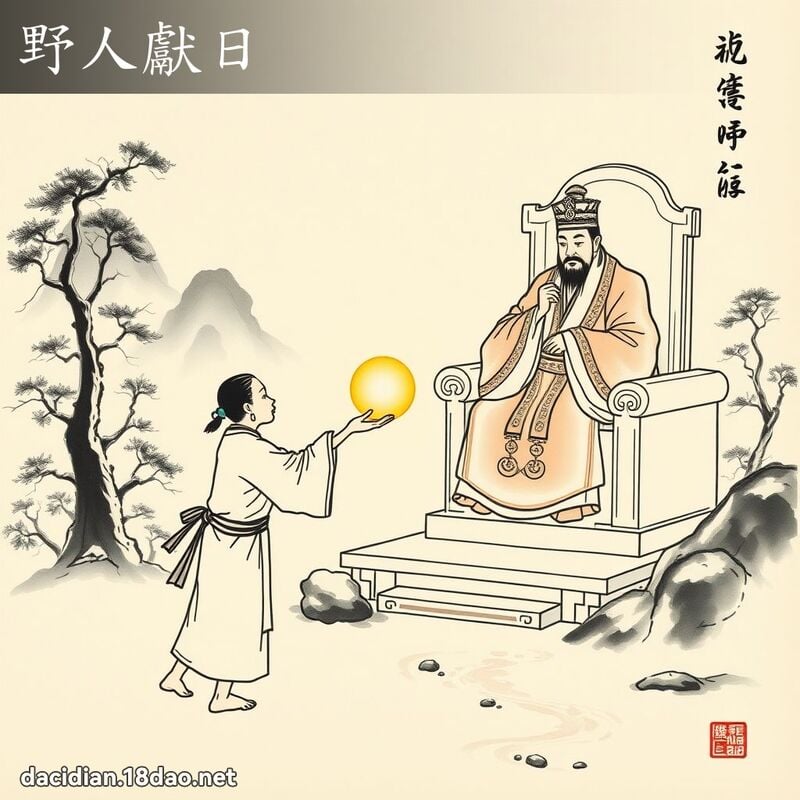 野人獻日 配图