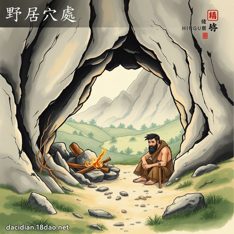 野居穴處 配图