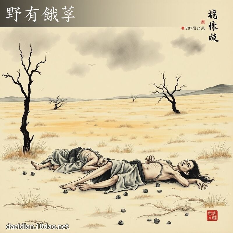野有餓莩 配图