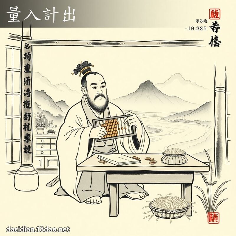 量入計出 配图