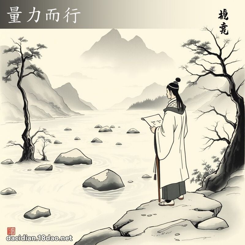 量力而行 配图