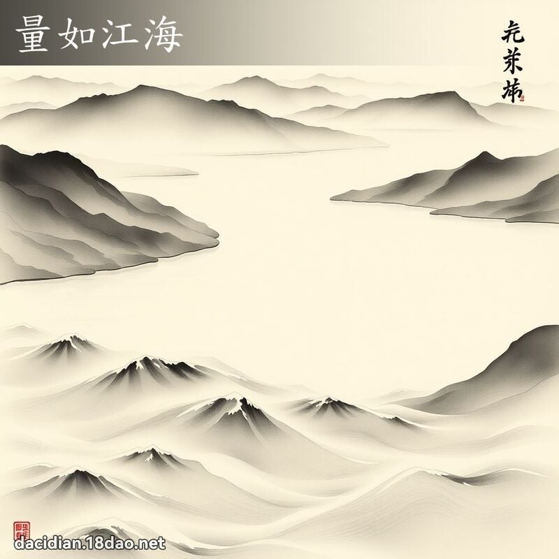 量如江海 配图