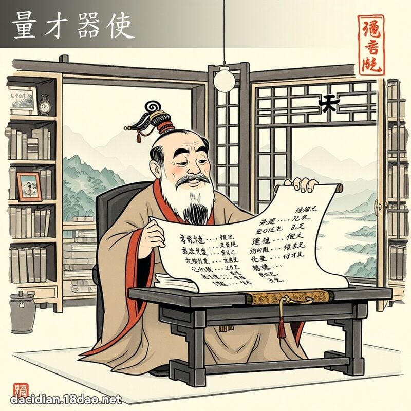 量才器使 配图