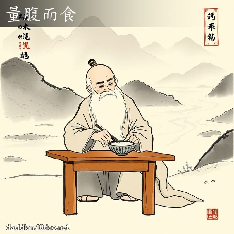 量腹而食 配图