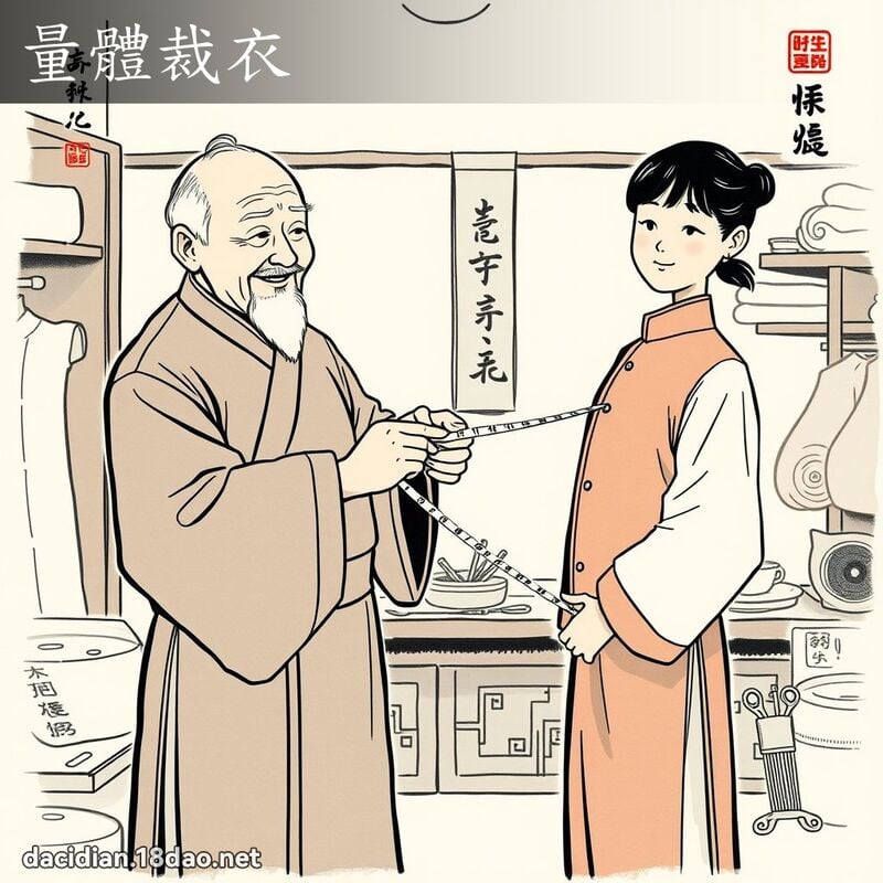 量體裁衣 配图