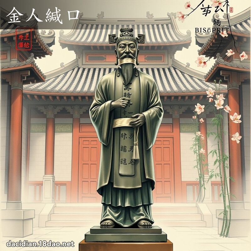 金人緘口 配图