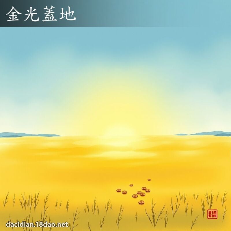 金光蓋地 配图