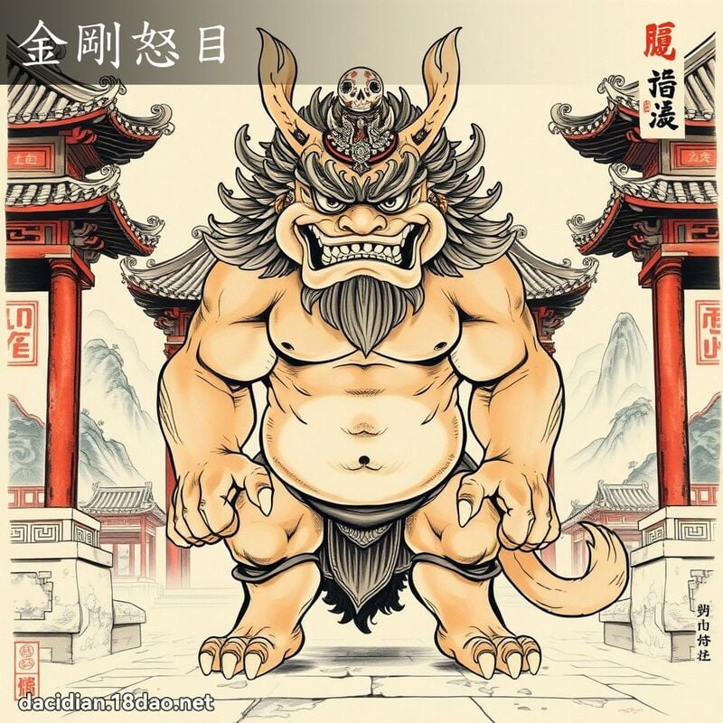 金剛怒目 配图