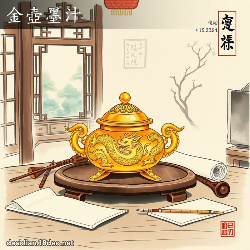 金壶墨汁 配图
