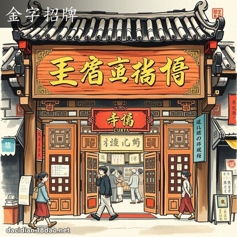金字招牌 配图