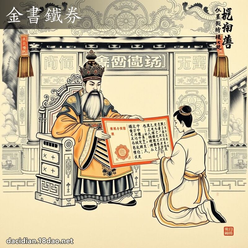 金书铁券 配图