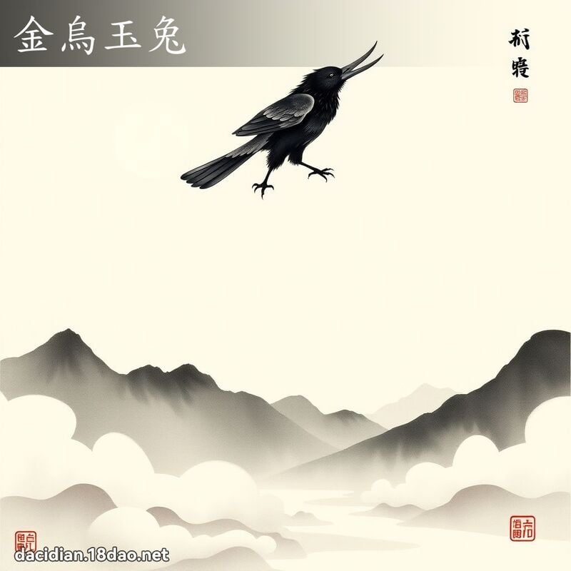 金乌玉兔 配图