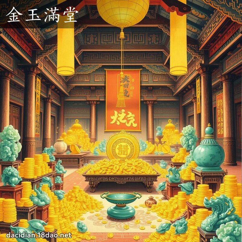 金玉满堂 配图