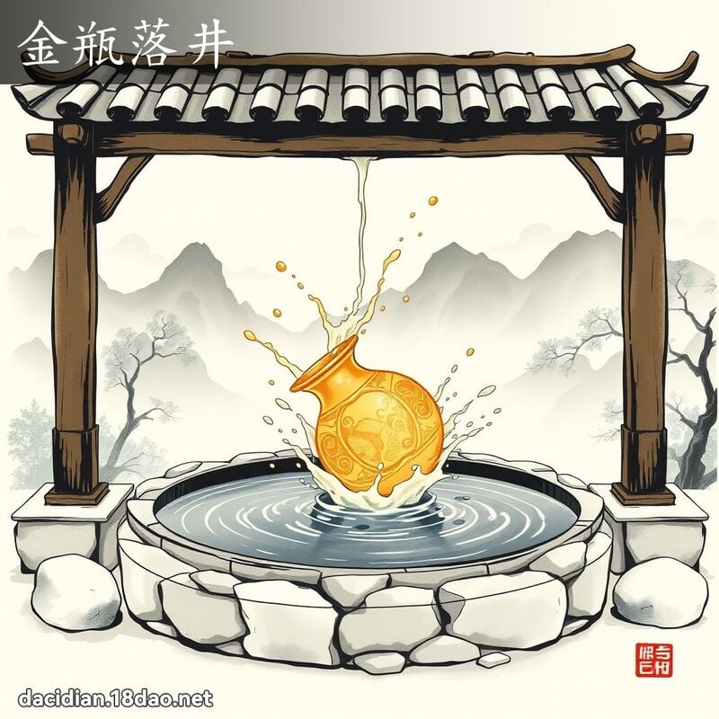 金瓶落井 配图