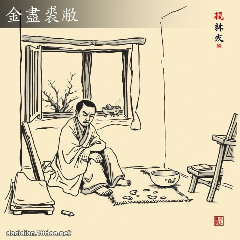 金尽裘敝 配图