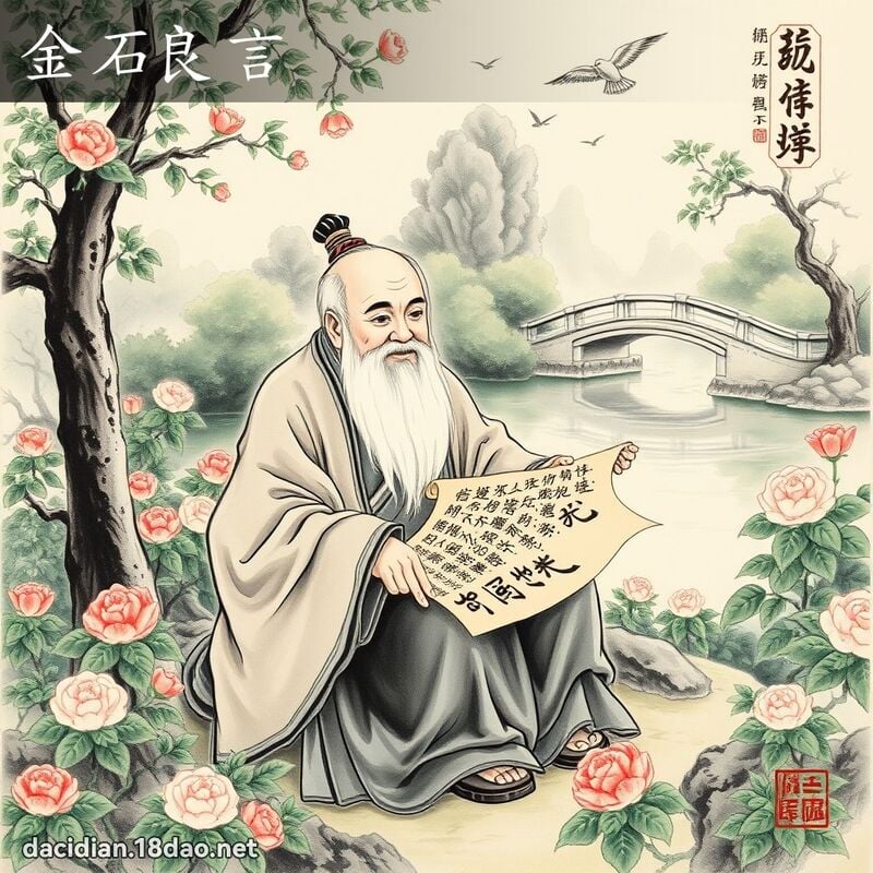 金石良言 配图