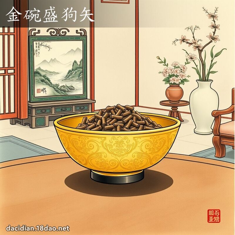 金碗盛狗矢 配图