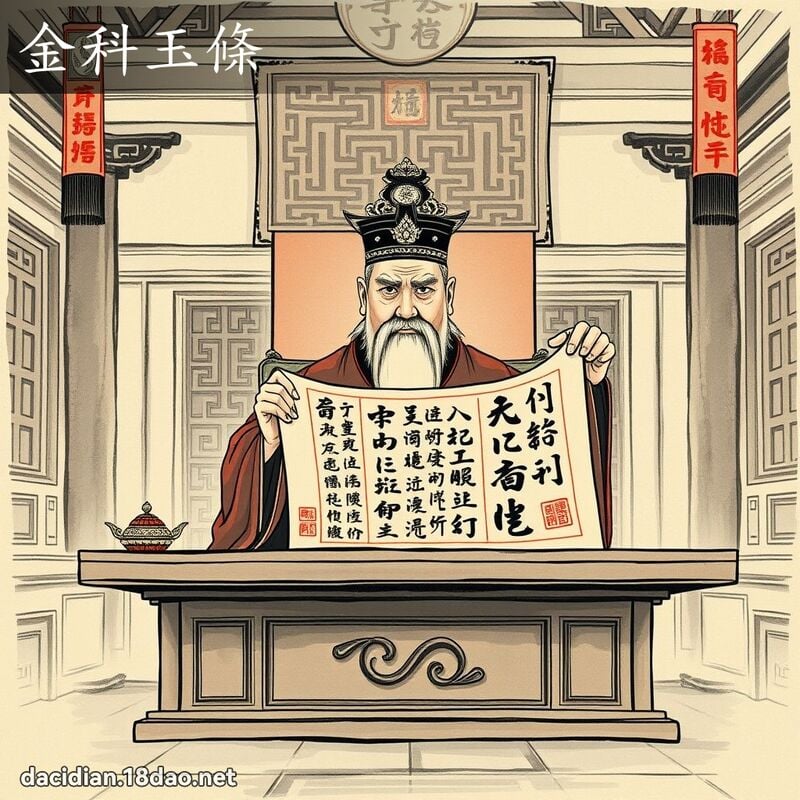 金科玉条 配图