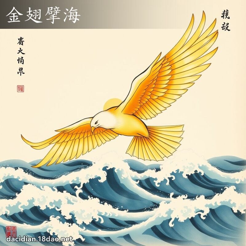 金翅擘海 配图