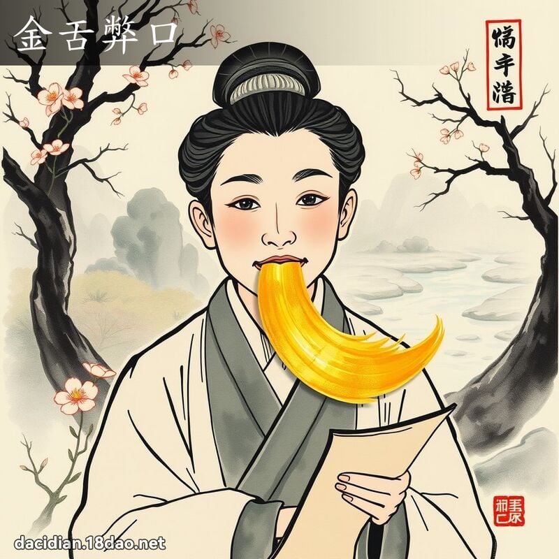 金舌弊口 配图