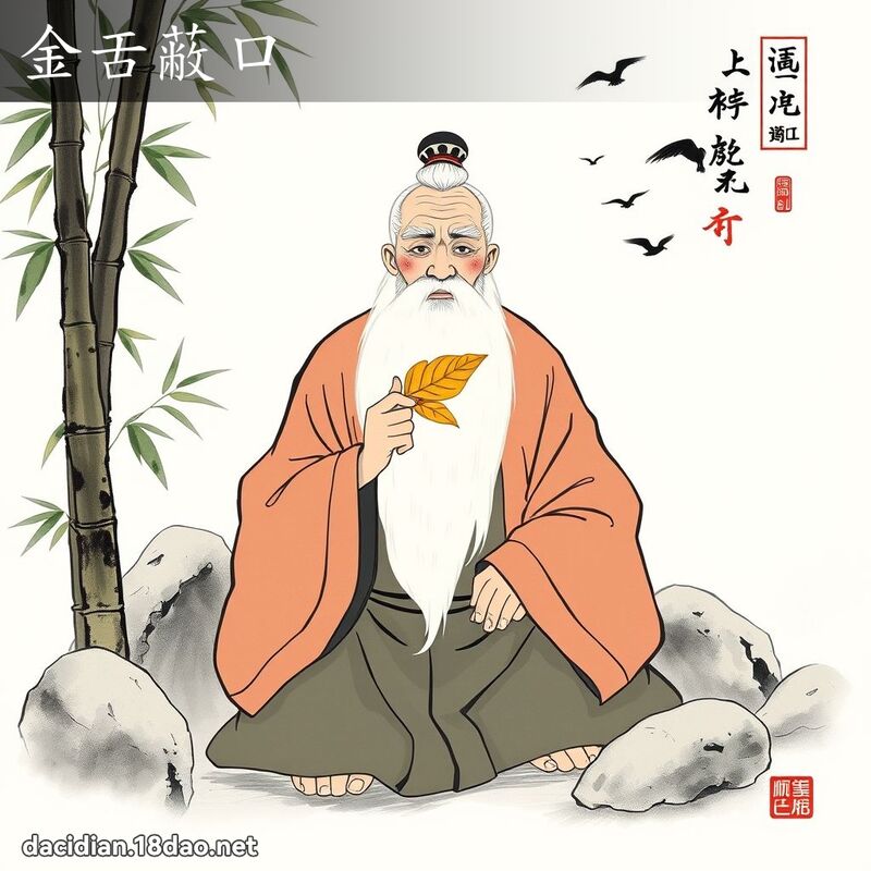 金舌蔽口 配图