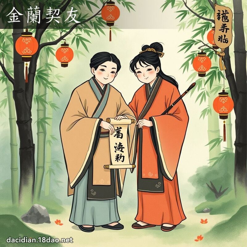 金兰契友 配图