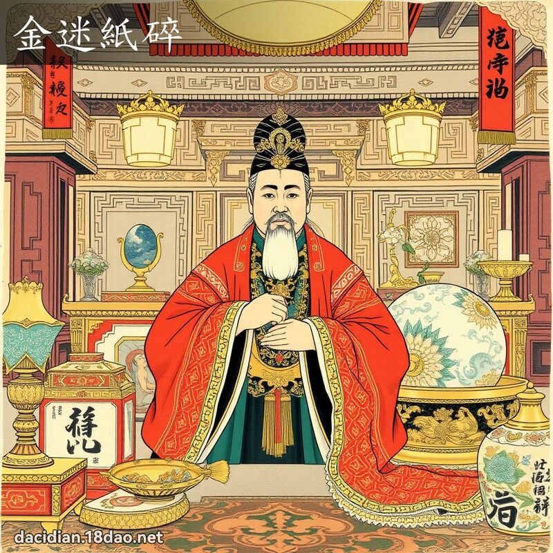 金迷紙碎 配图