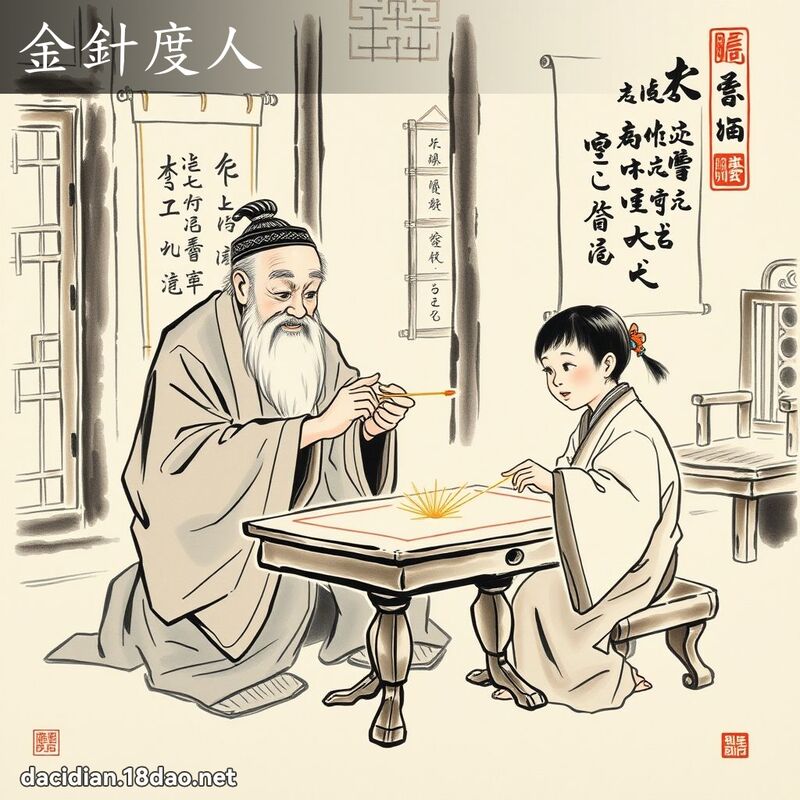 金針度人 配图