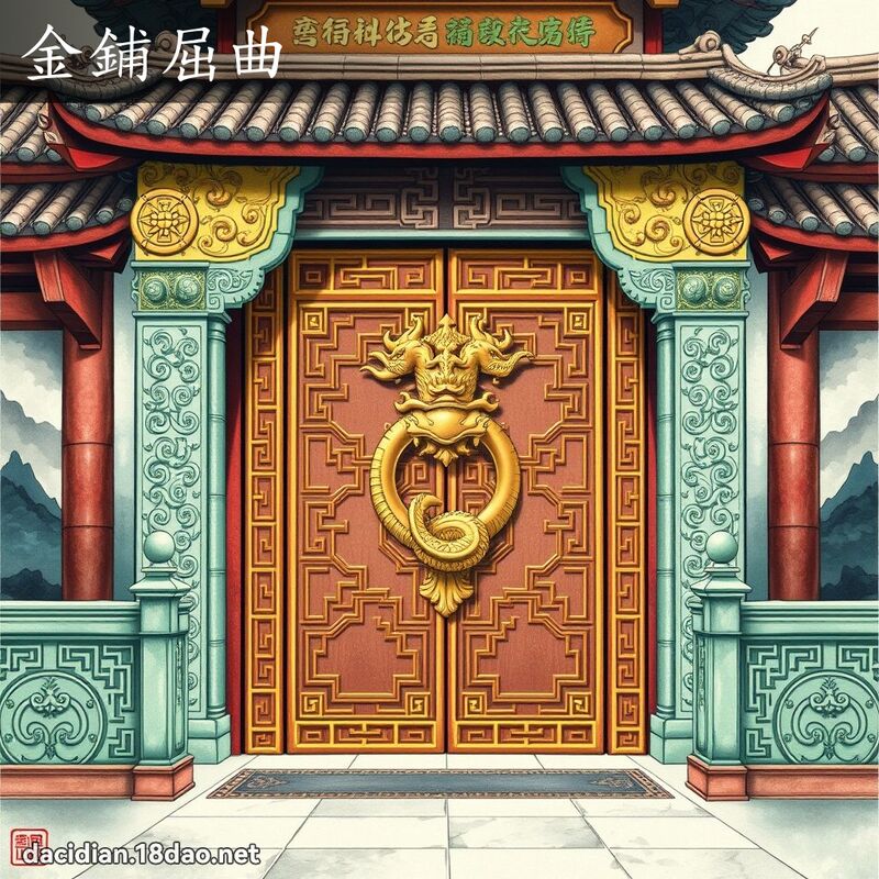 金鋪屈曲 配图