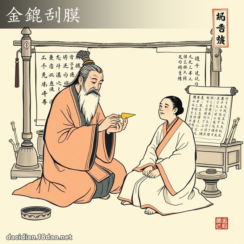 金鎞刮膜 配图