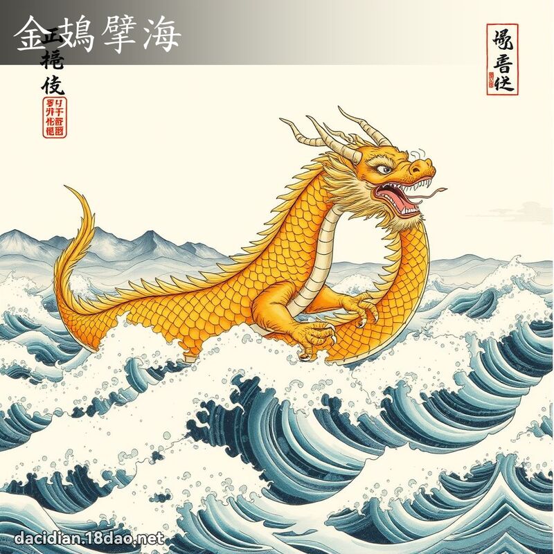 金鳷擘海 配图