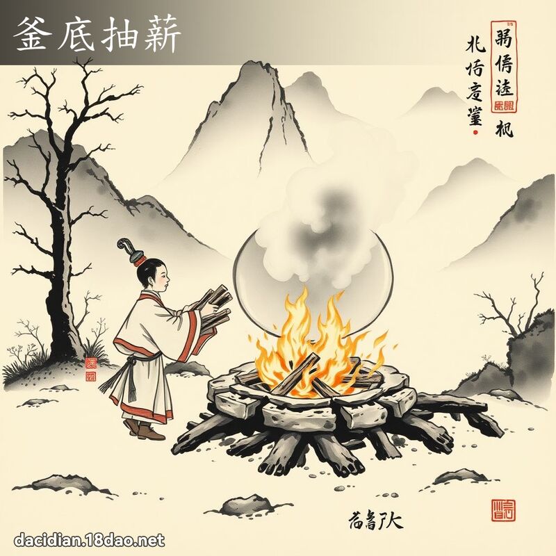 釜底抽薪 配图