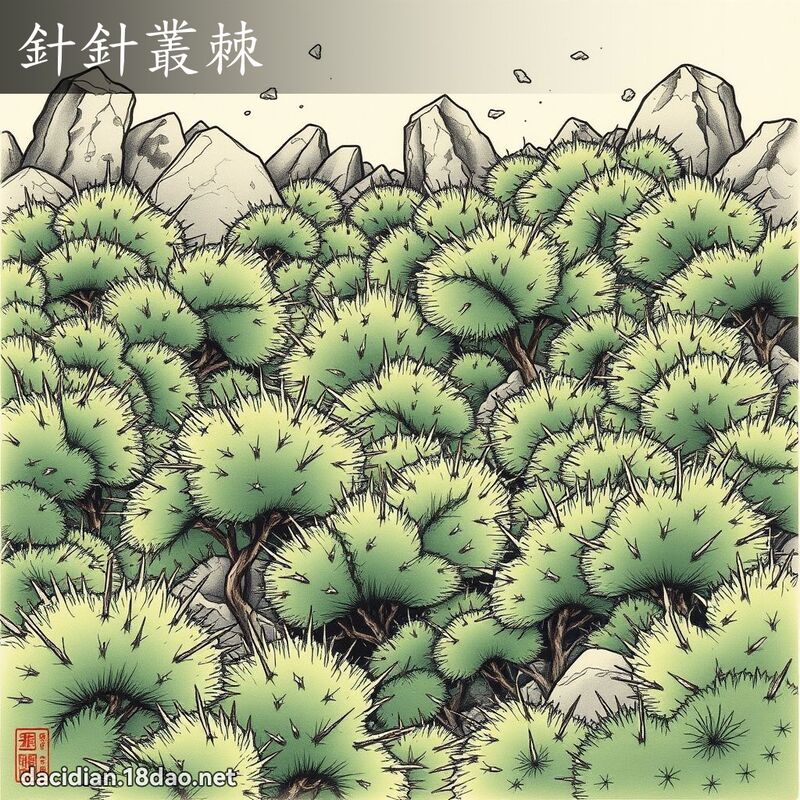 針針叢棘 配图