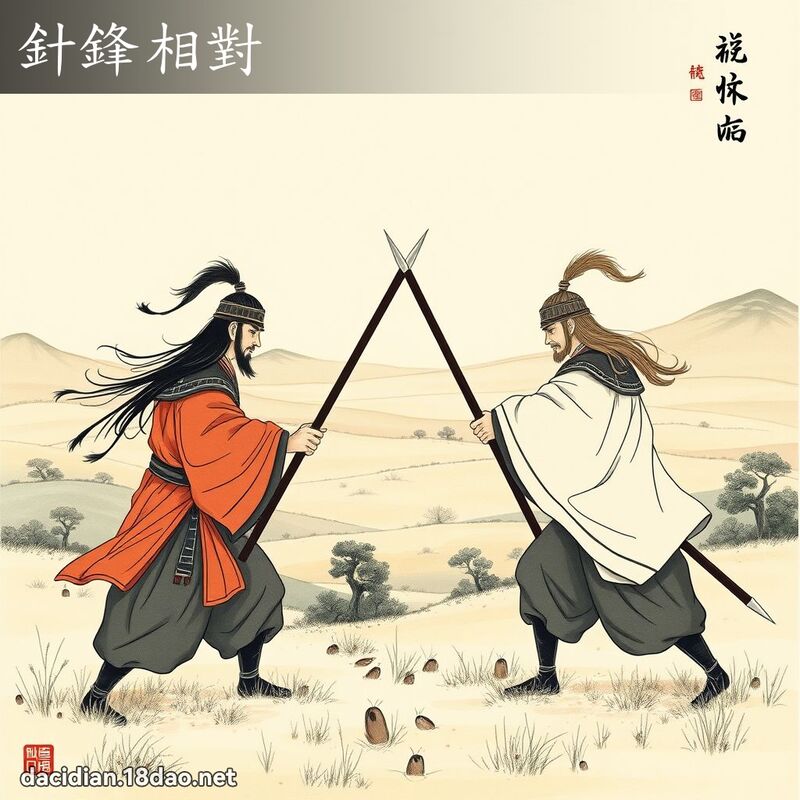 針鋒相對 配图
