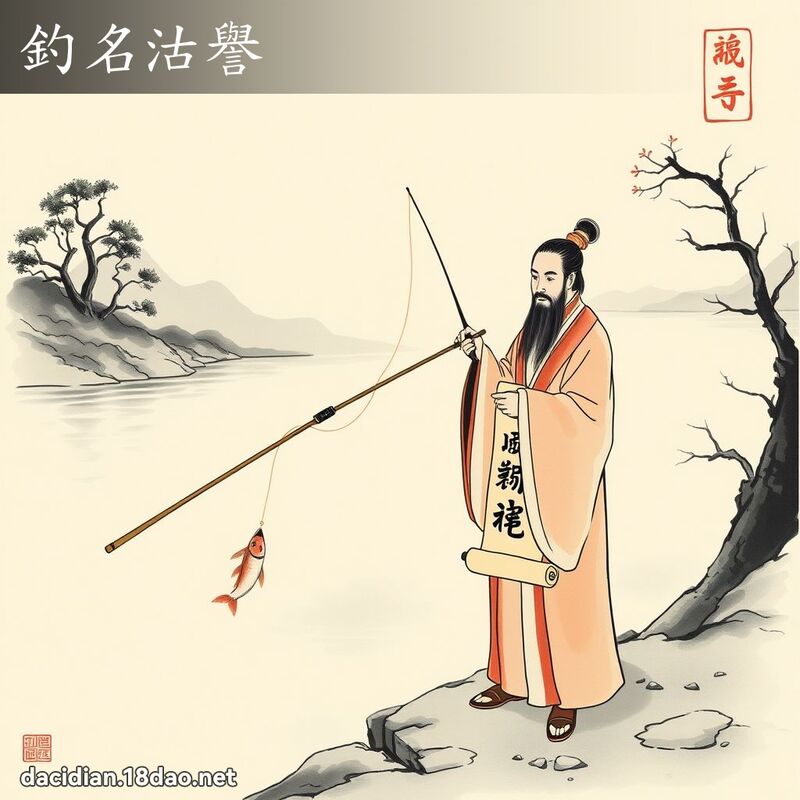 釣名沽譽 配图