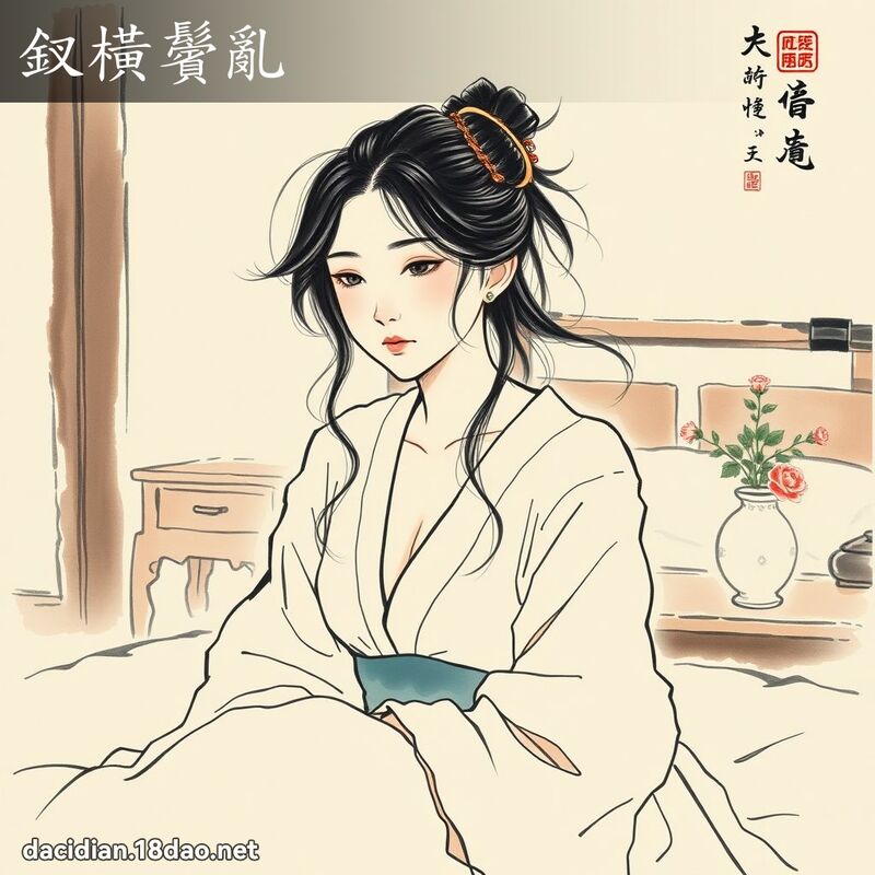 釵橫鬢亂 配图